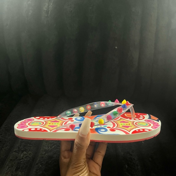 Christian Louboutin flip-flops